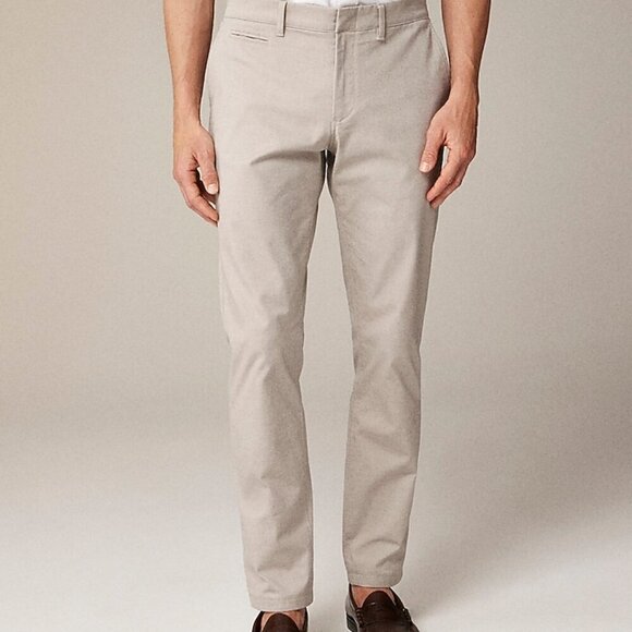 J. Crew 770 Straight fit tech oxford pant BX186 33/32 Khaki - Picture 2 of 9